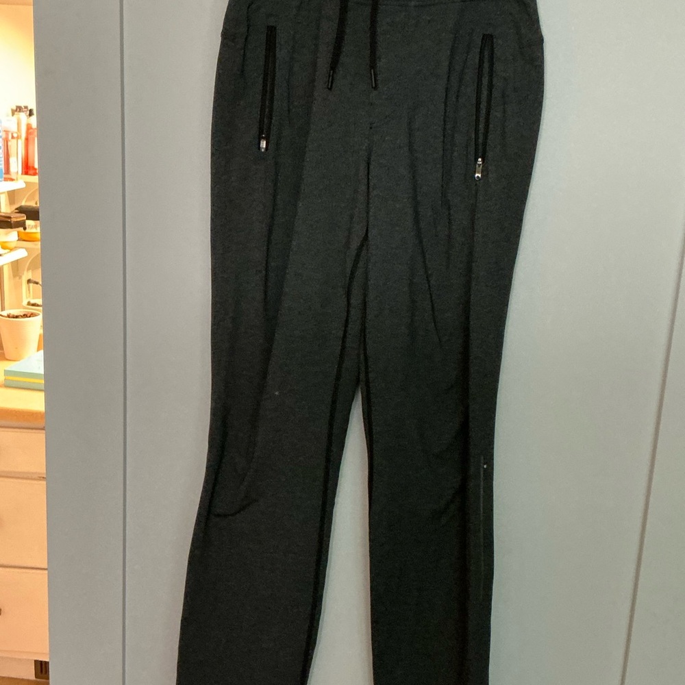lululemon athletica heatherd grey open ankle sweatpants